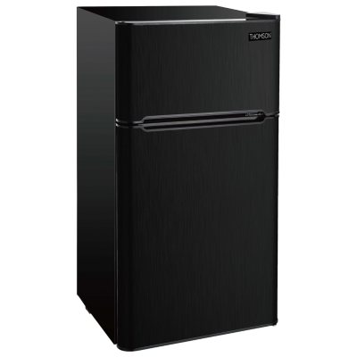 Thomson Black Stainless-Steel Two-Door Refrigerator (4.5 cu. ft.) - Sam