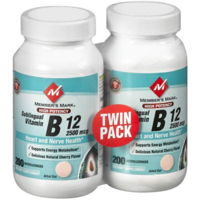 Member's Mark® Sublingual Vitamin B12 - 2/200ct - Sam's Club