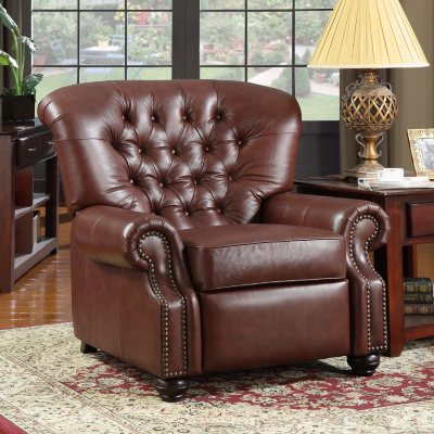 Monticello Pushback Recliner - Leather - Sam's Club