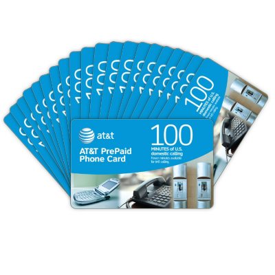 AT&T PrePaid Phone Card - 100 min. - 20 pk. - Sam's Club