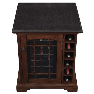 cherry wood wine cooler