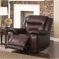 Crawford Top-Grain Leather Recliner with USB Ports - Sam's Club - Chandler Top-Grain Leather Power Recliner with USB Port