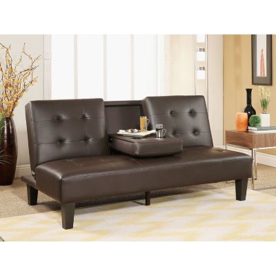 Wynn Brown Futon Sofa Bed - Sam's Club