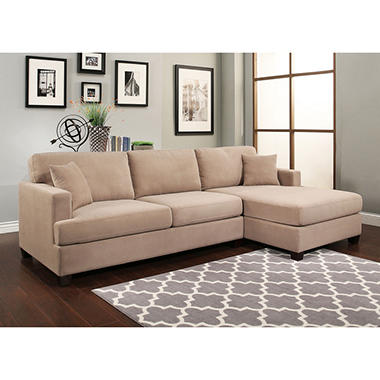 Travis Fabric Right-Facing Sectional Sofa