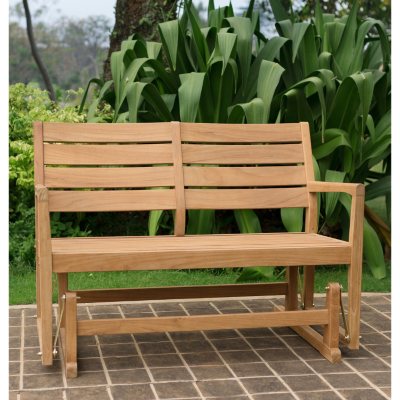 teak glider madison bench samsclub