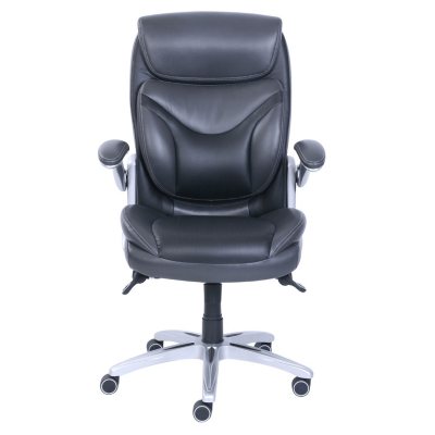 Wellness By Design Bonded Leather 3d Chair Black