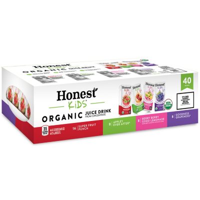 Honest Kids Organic Fruit Juice Drink Boxes, Assorted Flavors (6 oz ...