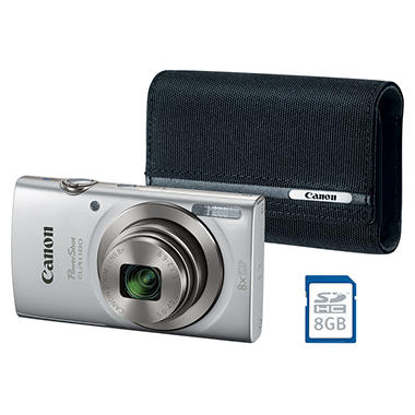 Canon ELPH180 Point & Shoot Camera Bundle with 8x Optical Zoom