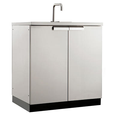NewAge Products Outdoor Kitchen Stainless Steel Sink Cabinet