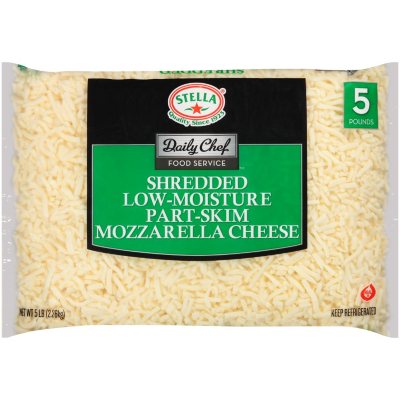 Daily Chef Food Service Shredded Mozzarella Cheese (5 lb ...
