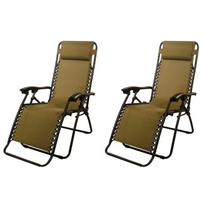 Set of 2 Zero Gravity Lounge Chairs