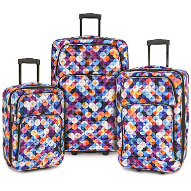 Elite 3-Piece Expandable Rolling Luggage Set