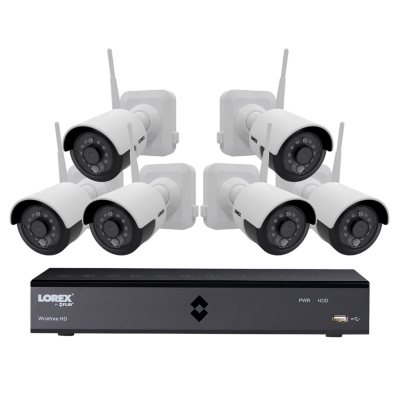 Lorex 6-Channel 1080p DVR Surveillance System with 1TB HDD, 6-Camera 1080p Indoor/Outdoor Wirefree Cameras