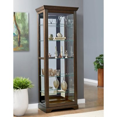 Fountain Grove Lighted Curio Cabinet - Cherry - Sam's Club