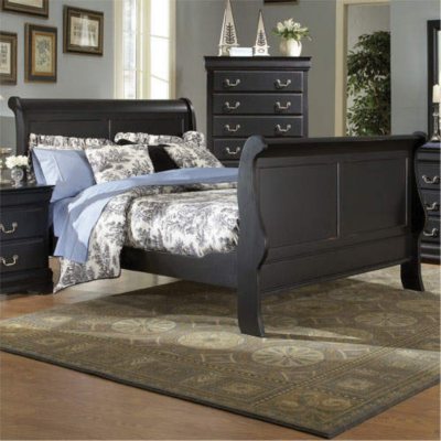 Louis Philippe Bed - Black - Queen - Sam's Club