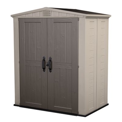 Keter Factor 6' x 3' Resin Outdoor Storage Shed - Sam's Club