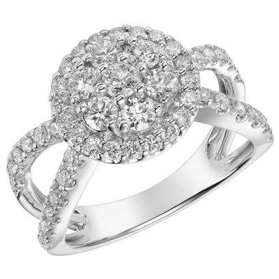 1.19 CT. T.W. Diamond Ring in 14K White Gold (I, I1) - Sam's Club