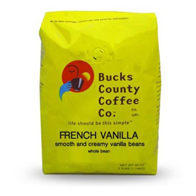 Bucks County French Vanilla Whole Bean Coffee - 2.5 lb - Sam’s Club