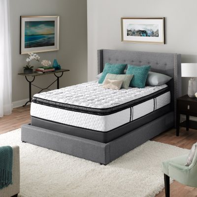 Serta Perfect Sleeper Hillgate Cushion Firm Super Pillow Top Mattress ...