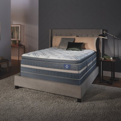 Serta Perfect Sleeper Luxury Hybrid Elmridge Super Pillowtop Queen Mattress Set