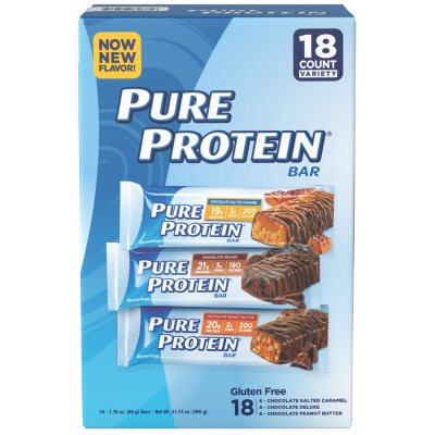 protein pure bar variety pack ct bars club sams bounty sam oz nature sku