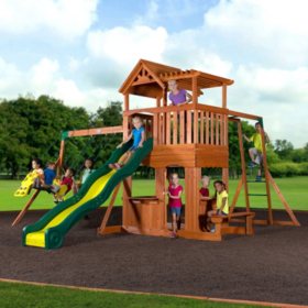 Backyard Discovery Thunder Ridge Cedar Swing Set/Play Set