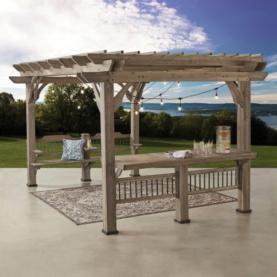 Backyard Discovery 14 x 10 Pergola with Electric Capabilities