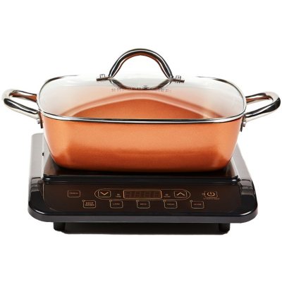 copper pan set for induction hob