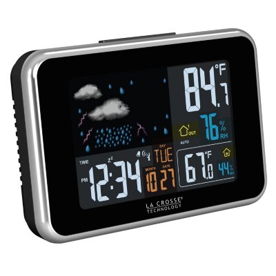 weather station wireless crosse la color clock shop details samsclub