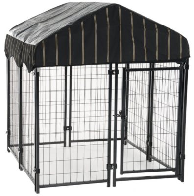 Lucky Dog Pet Resort Kennel with Cover (4'W x 4'L x 52"H) - Sam's Club