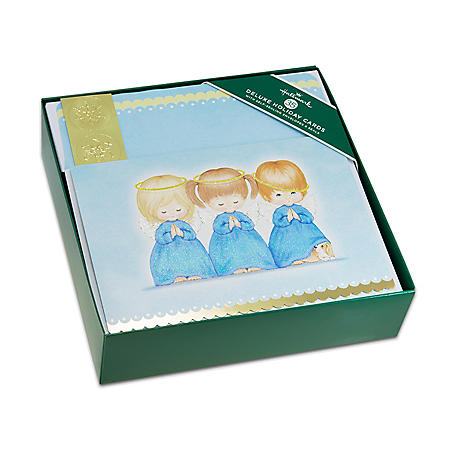 Hallmark Elegantly Handmade Boxed Christmas Cards - 3 Blue Angels - Sam's Club