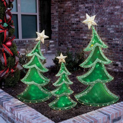 LED Decorative Christmas Trees (Set of 3) - Sam's Club