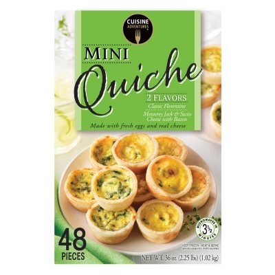 Cuisine Adventures Mini Quiches (36 oz., 48 ct.) - Sam’s Club