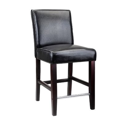 Antonio Black Bonded Leather Barstool - Sam's Club