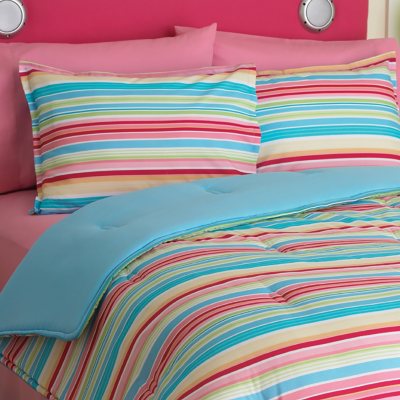 Idea Nuova Candy Stripe Comforter Set, Full/Queen - Sam's Club