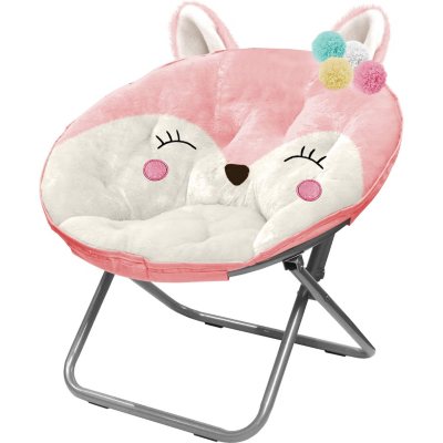 plush animal saucer chair