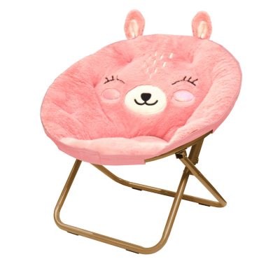 american kids plush animal saucer chair