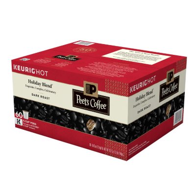 Peet's Coffee Holiday Blend, Dark Roast (60 ct.) - Sam's Club