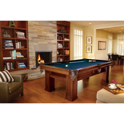 Brunswick Oakhill 8-Foot Billiard Table (Select Cloth 