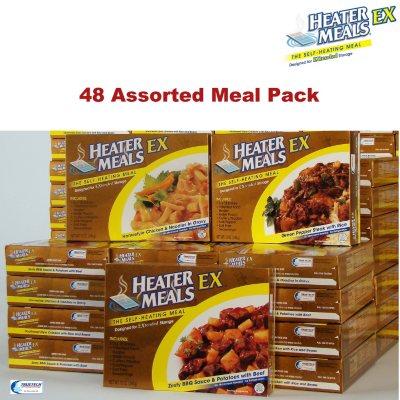 HeaterMeals EX 96-Hour Pack - 48 Main Entrées - Sam's Club