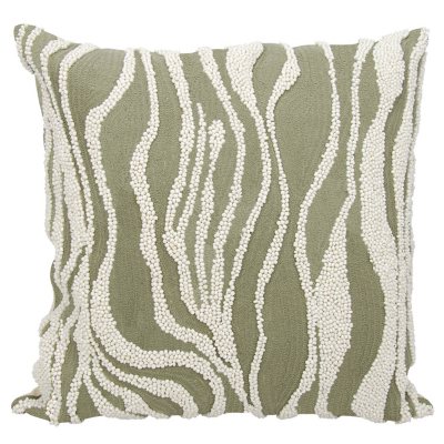 Grey Beaded Zebra 18 X 18 Decorative Pillow By Nourison Sam S Club