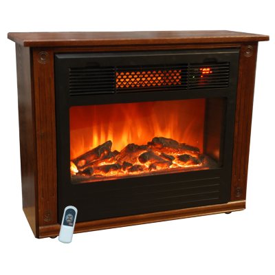 LifeSmart Compact Infrared Quartz Fireplace - Sam's Club