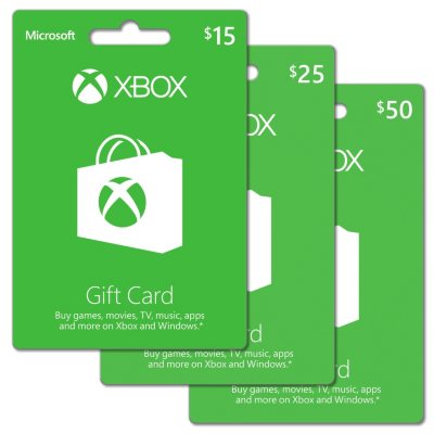 Xbox Live Gift Card - Various Amounts - Sam's Club