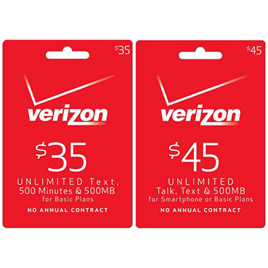 Do prices vary by the number of minutes on a prepaid Verizon cell phone?