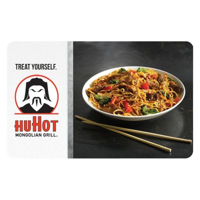 Huhot Mongolian Grill Bbq 50 Value Gift Cards 2 X 25