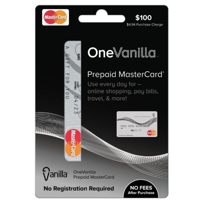 One Vanilla MasterCard GiftCard - $100 - Sam's Club