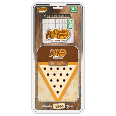 Cracker Barrel $50 Value Gift Cards - 2 x $25 (Free Peg Game) - Sam's Club