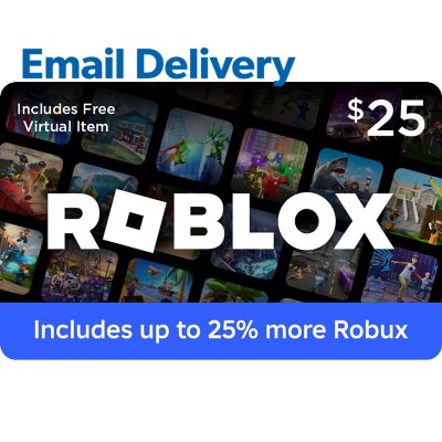 Sam S Club - roblox 25 egift card email delivery