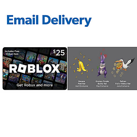 Roblox 25 Egift Card Email Delivery - 