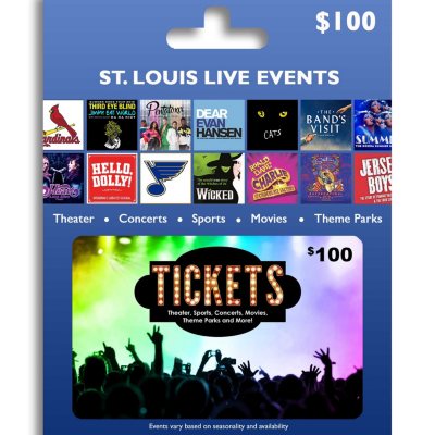 Tickets Card St. Louis Live Events $100 Value - Sam&#39;s Club
